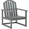 Image de vidaXL Chaises de jardin avec accoudoirs 2 pcs. Gris Bois massif Acacia