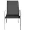 Image de vidaXL Chaises de jardin empilables 2 pcs acier et textilène noir