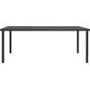 Image de vidaXL Table de salle à manger d'extérieur anthracite 190x90x74 cm acier