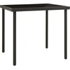 Image de vidaXL Table de jardin à manger anthracite 80x80x72 cm verre et acier