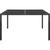 Image de vidaXL Table de jardin anthracite 130x130x72 cm Acier et verre