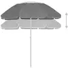 Image de vidaXL Parasol de plage anthracite 300 cm