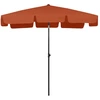 Image de vidaXL Parasol de plage rouge terracotta 200x125 cm