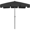 Image de vidaXL Parasol de plage noir 200x125 cm