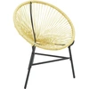 Image de vidaXL Chaise de jardin Acapulco Poly rotin Beige