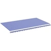 Image de vidaXL Tissu de store bleu et blanc 6x3,5 m