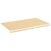 Image de vidaXL Tissu de store jaune et blanc 6x3,5 m
