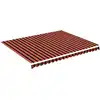 Image de vidaXL Toile de store orange et marron 4,5x3,5 m