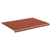 Image de vidaXL Toile de store orange et marron 5x3,5 m