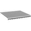 Image de vidaXL Tissu de store anthracite et blanc 3x2,5 m