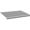 Image de vidaXL Tissu de store anthracite et blanc 3,5x2,5 m