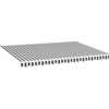 Image de vidaXL Tissu de store anthracite et blanc 4x3 m