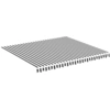 Image de vidaXL Tissu de store anthracite et blanc 4x3,5 m