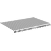 Image de vidaXL Tissu de store anthracite et blanc 4,5x3 m