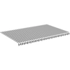Image de vidaXL Tissu de store anthracite et blanc 5x3 m