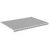 Image de vidaXL Tissu de store anthracite et blanc 5x3,5 m