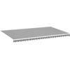 Image de vidaXL Tissu de store anthracite et blanc 6x3,5 m
