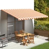 Image de vidaXL Toile de store jaune et orange 5x3 m