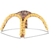 Image de vidaXL Tente de réception avec LED et 4 parois latérales 3,6x3,6x2,3 m Camouflage