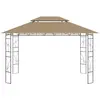 Image de vidaXL gazebo 4x3x2,7 m Taupe 160 g/m²