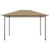 Image de gazebo vidaXL 384x281x270 cm Taupe 180 g/m²