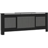 Image de vidaXL MDF Revêtement de radiateur noir 205 cm