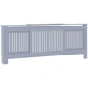Image de vidaXL MDF Habillage de radiateur Gris 205 cm