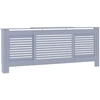Image de vidaXL MDF Habillage de radiateur Gris 205 cm