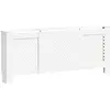 Image de vidaXL Habillage de radiateur MDF blanc 205 cm