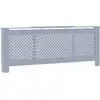 Image de vidaXL MDF Habillage de radiateur Gris 205 cm