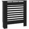 Image de vidaXL MDF Habillage de radiateur noir 78 cm