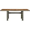 Image de vidaXL Table de jardin marron poly rotin et acacia massif
