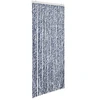 Image de vidaXL Rideau anti-insectes bleu et blanc 90x200 cm chenille