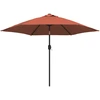 Image de vidaXL Parasol avec éclairage LED Mât en acier 300 cm Terracota