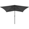 Image de vidaXL Parasol avec LED et mât en acier anthracite 2x3 m