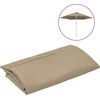 Image de vidaXL Housse de rechange pour parasol Taupe 300 cm