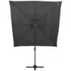 Image de vidaXL Parasol avec mât en aluminium 4 couches Anthracite 250x250 cm
