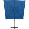 Image de vidaXL Parasol avec mât en aluminium 4 couches bleu azur 250x250 cm