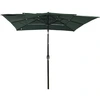 Image de vidaXL Parasol avec mât en aluminium 3 couches vert 2,5x2,5 m