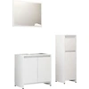 Image de vidaXL Ensemble de meubles de salle de bain 3 pièces blanc en bois composite