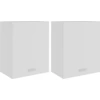 Image de vidaXL Armoires suspendues 2 pcs. Lyon Blanc 50x31x60 cm Bois composite