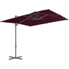 Image de vidaXL Parapluie avec mât en acier 250x250 cm rouge bordeaux