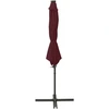 Image de vidaXL Parapluie avec éclairage LED 300 cm rouge bordeaux