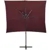 Image de vidaXL Parasol ampli avec aération 250x250 cm rouge bordeaux