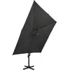 Image de vidaXL Parasol ampli avec aération 300x300 cm noir