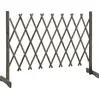 Image de vidaXL Clôture de jardin Gris 150x80 cm Sapin massif