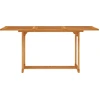 Image de vidaXL Table de jardin 150x90x75 cm teck massif