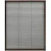 Image de vidaXL Moustiquaire plissée pour fenêtre aluminium brun 60x80 cm
