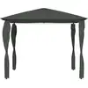 Image de vidaXL Pavillon avec couvertures de poteaux 3x3x2,6 m Anthracite 160 g/m