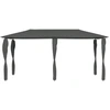 Image de vidaXL Pavillon avec revêtement de poteaux 2,98x5,3x2,59 m Gris 160 g/m